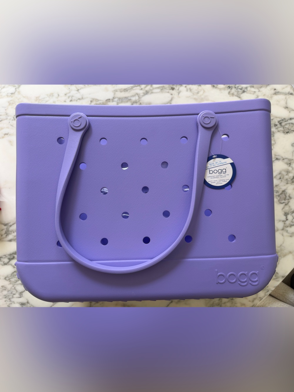 NWT Bogg Bag Original XL Lavender Purple Tote Waterproof Beach Pool Travel Bag